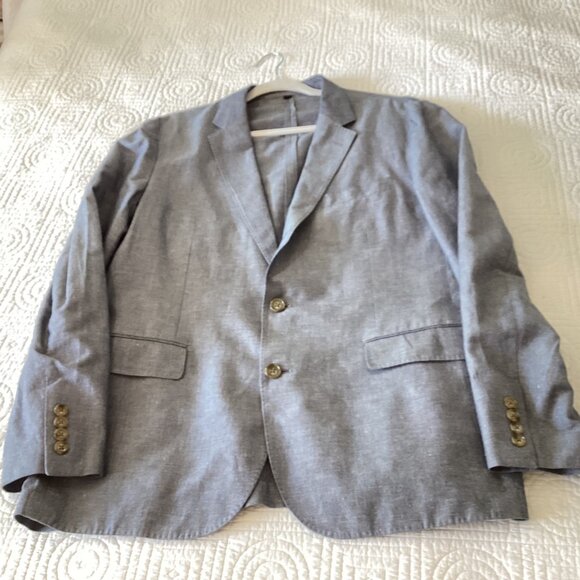 J.Crew Ludlow Slim-Fit Men’s Blazer Size 42R Baird McNutt Linen Blend Gray - Picture 11 of 13